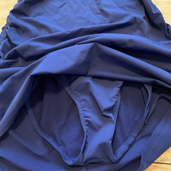 Spanx Love Your Assets Blue Swim Dress M - Picture 4 of 11